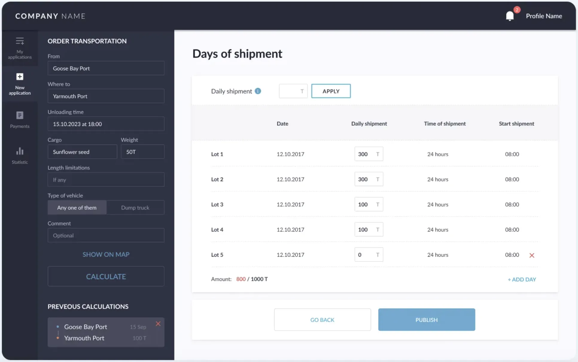Marketplace-style TMS built by Stfalcon for grain logistics