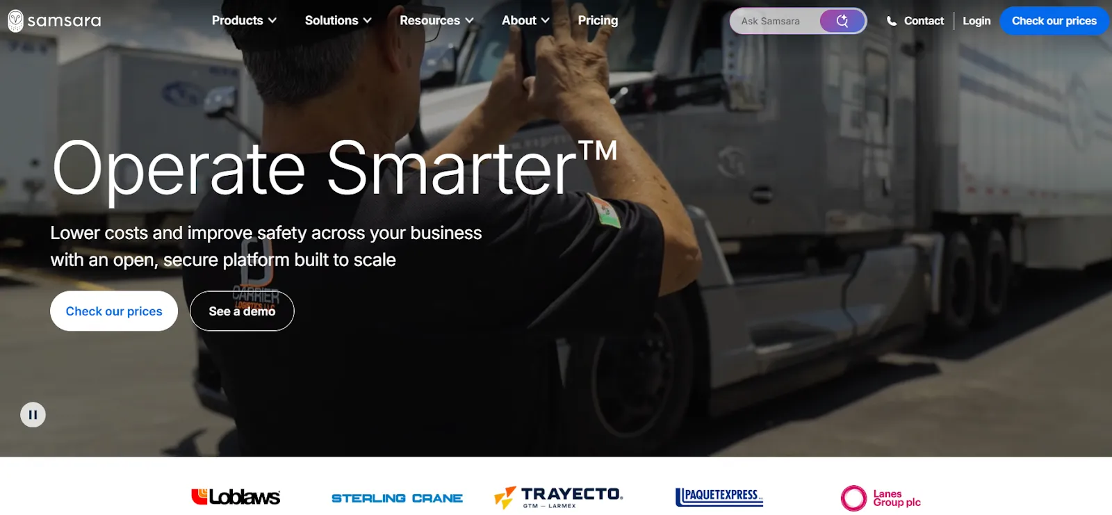 Samsara fleet management software