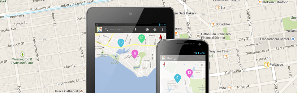 Working with Google Maps in Android. Clustering of markers