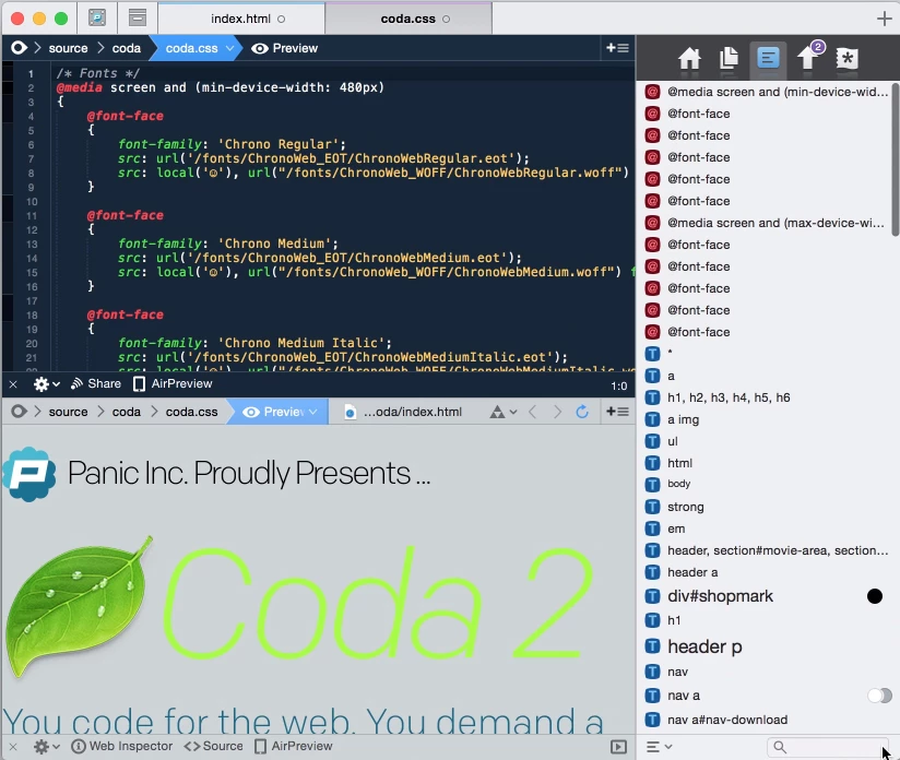 Coda for web developers