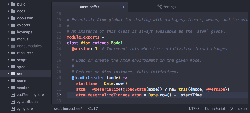 Atom for web developers