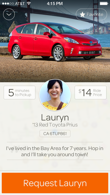 Driver profile in Sidecar app