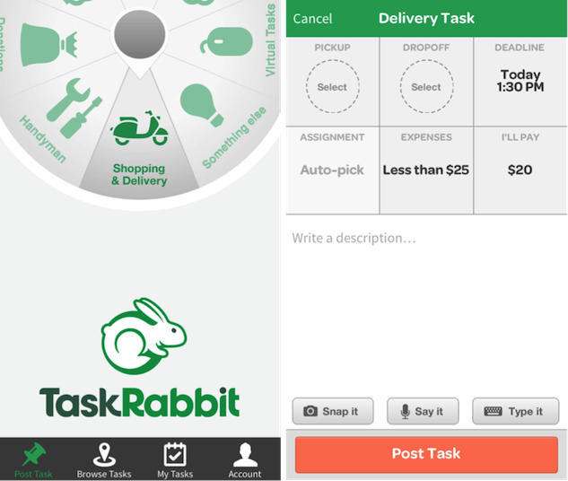 On-demand стартап Task Rabbit