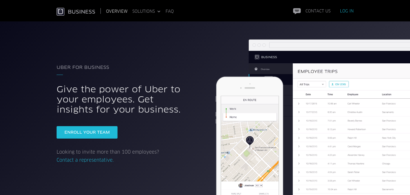 Uber для бизнеса
