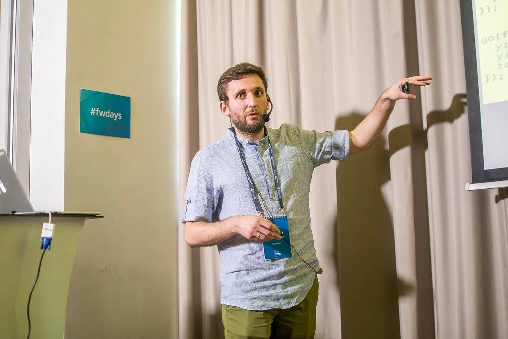 Максим Климишин на JS frameworks day 2016