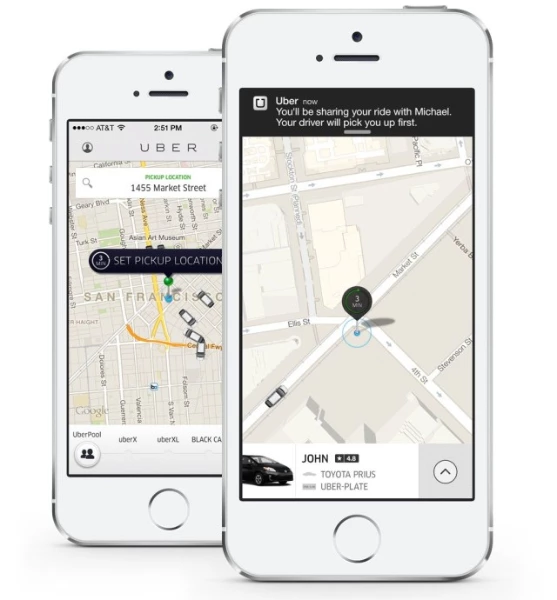Приложение такси Uber