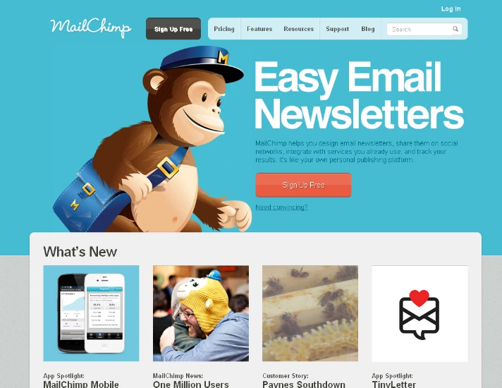 Mailchimp is a service with clear personality
