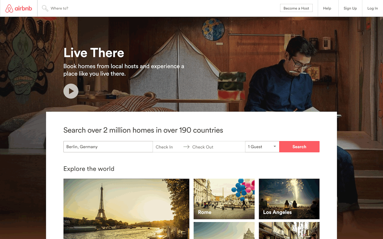 develop website like Airbnb