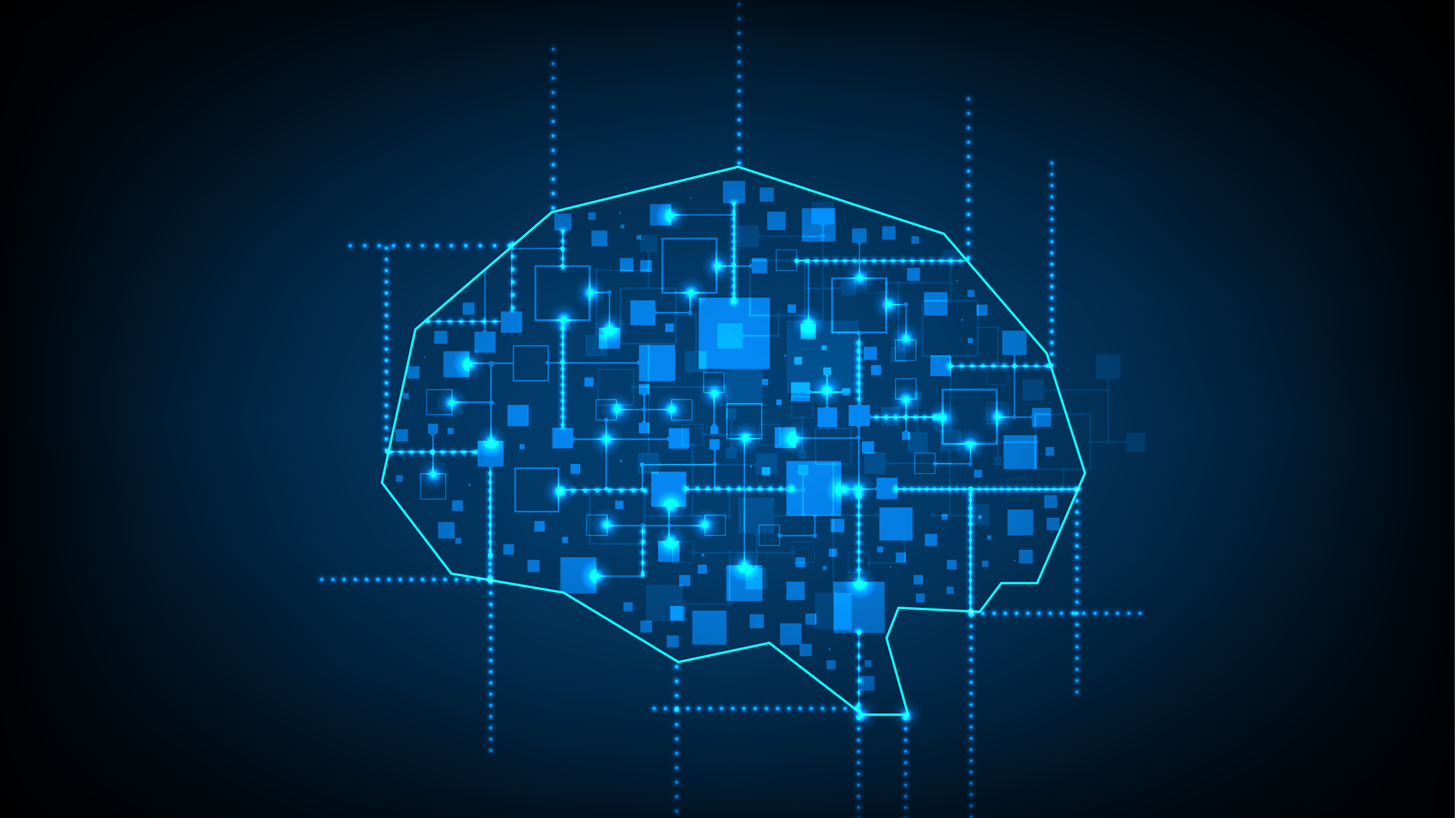 abstract representation of a digital brain with data connections