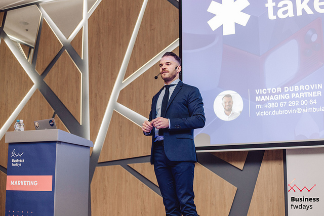 Віктор Дубровін на конференції Business fwdays'19 у Києві