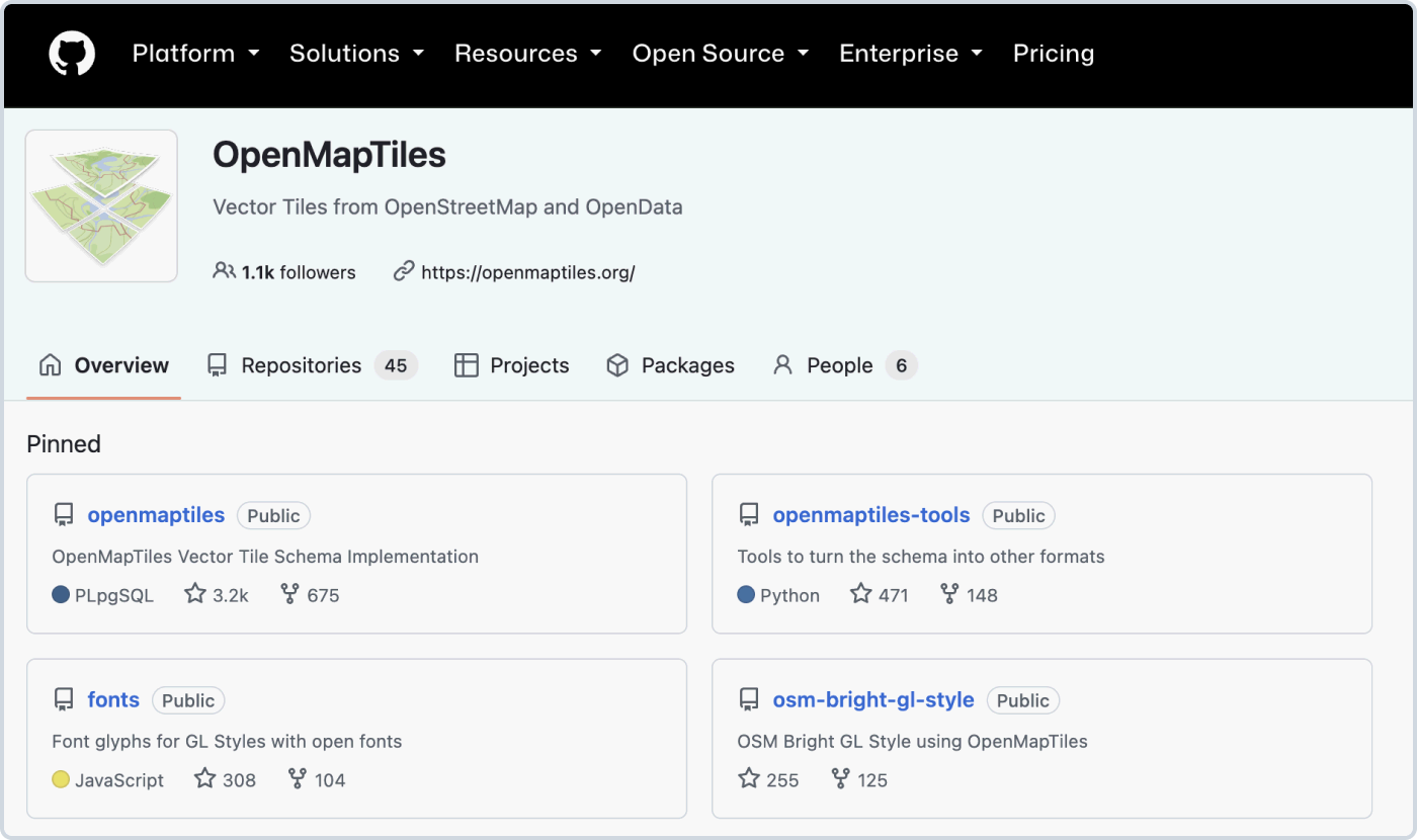 OpenMapTiles сайт для завантаження векторних карт