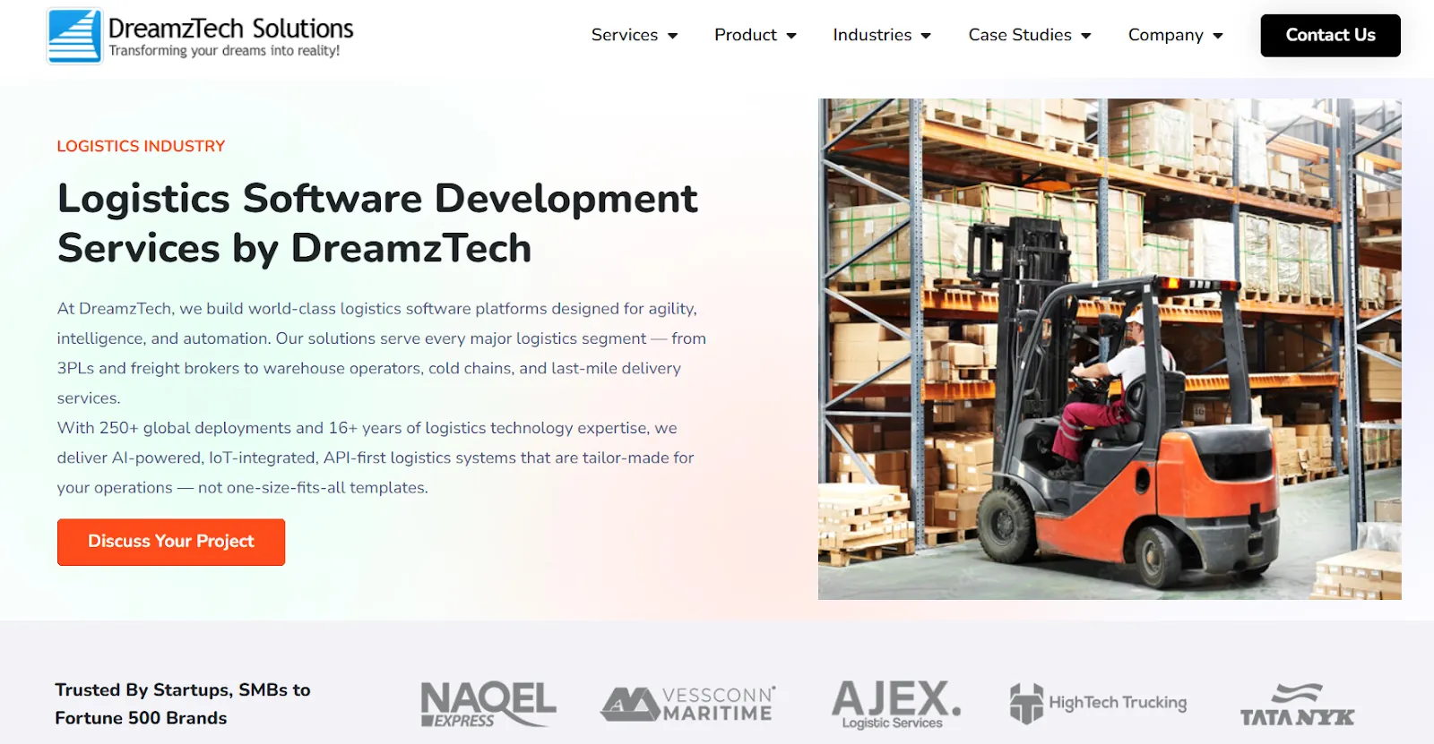 DreamzTech logistics software development company