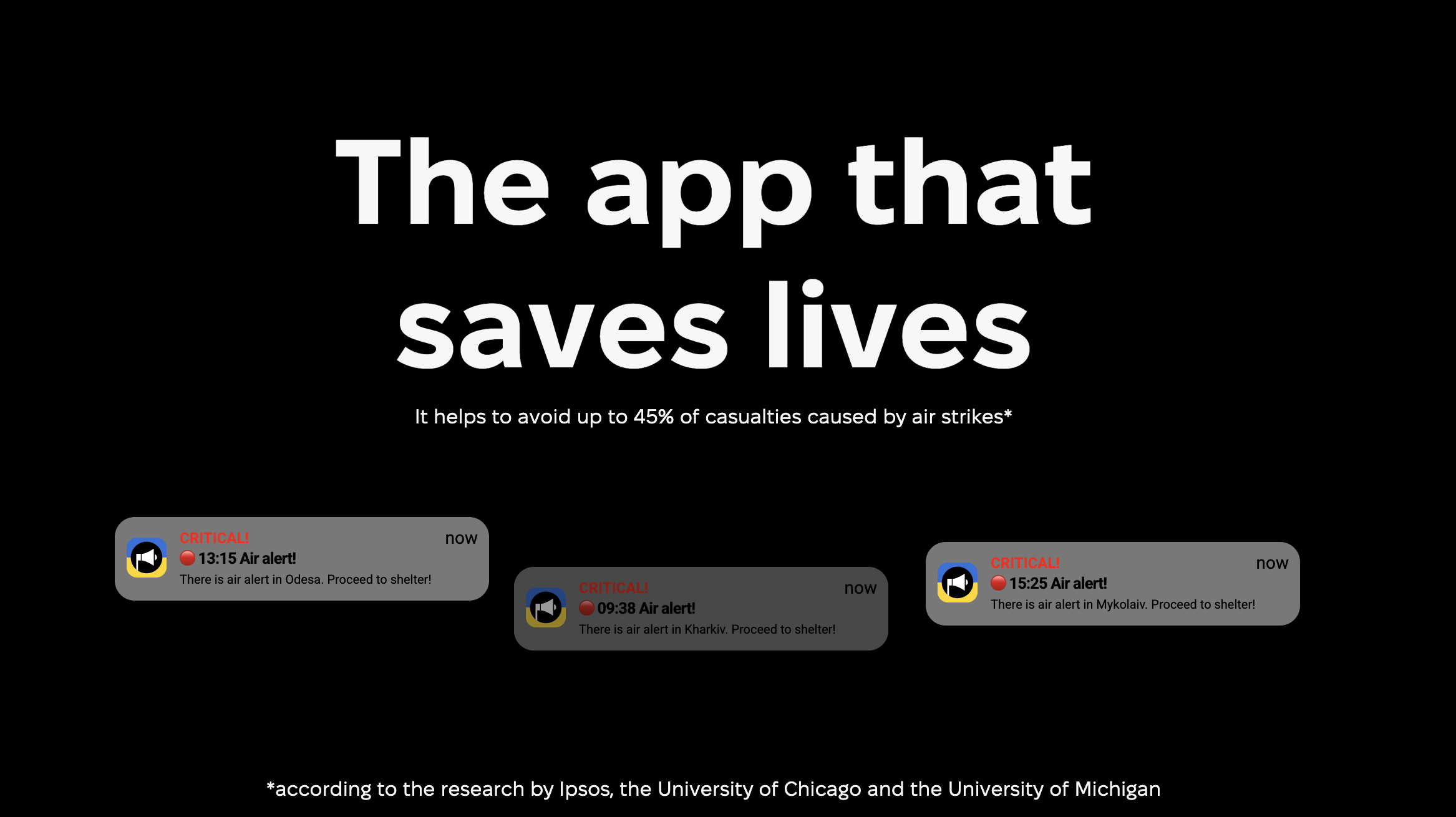 Air Alert promo graphic reading
