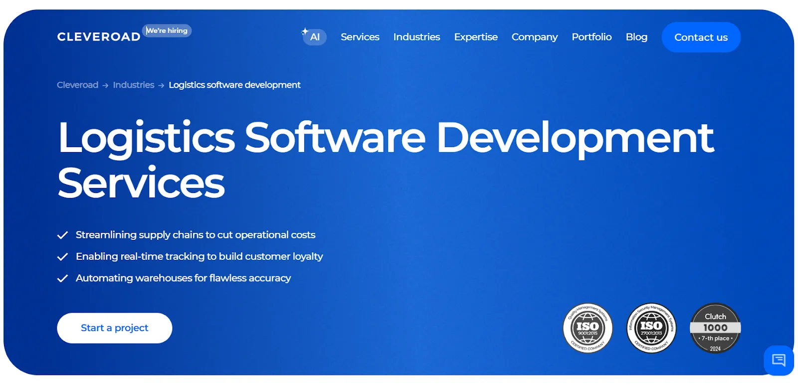 Cleveroad logistics software development company