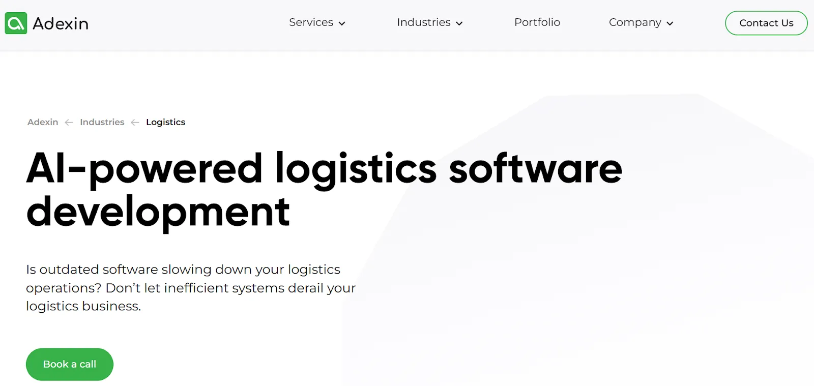 Adexin logistics software development company